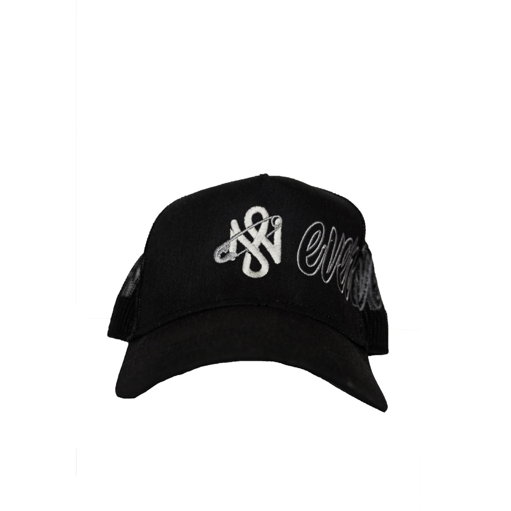 Pin Logo Script Trucker