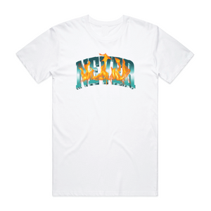 Chrome Fire 'NEVER' Tee - White