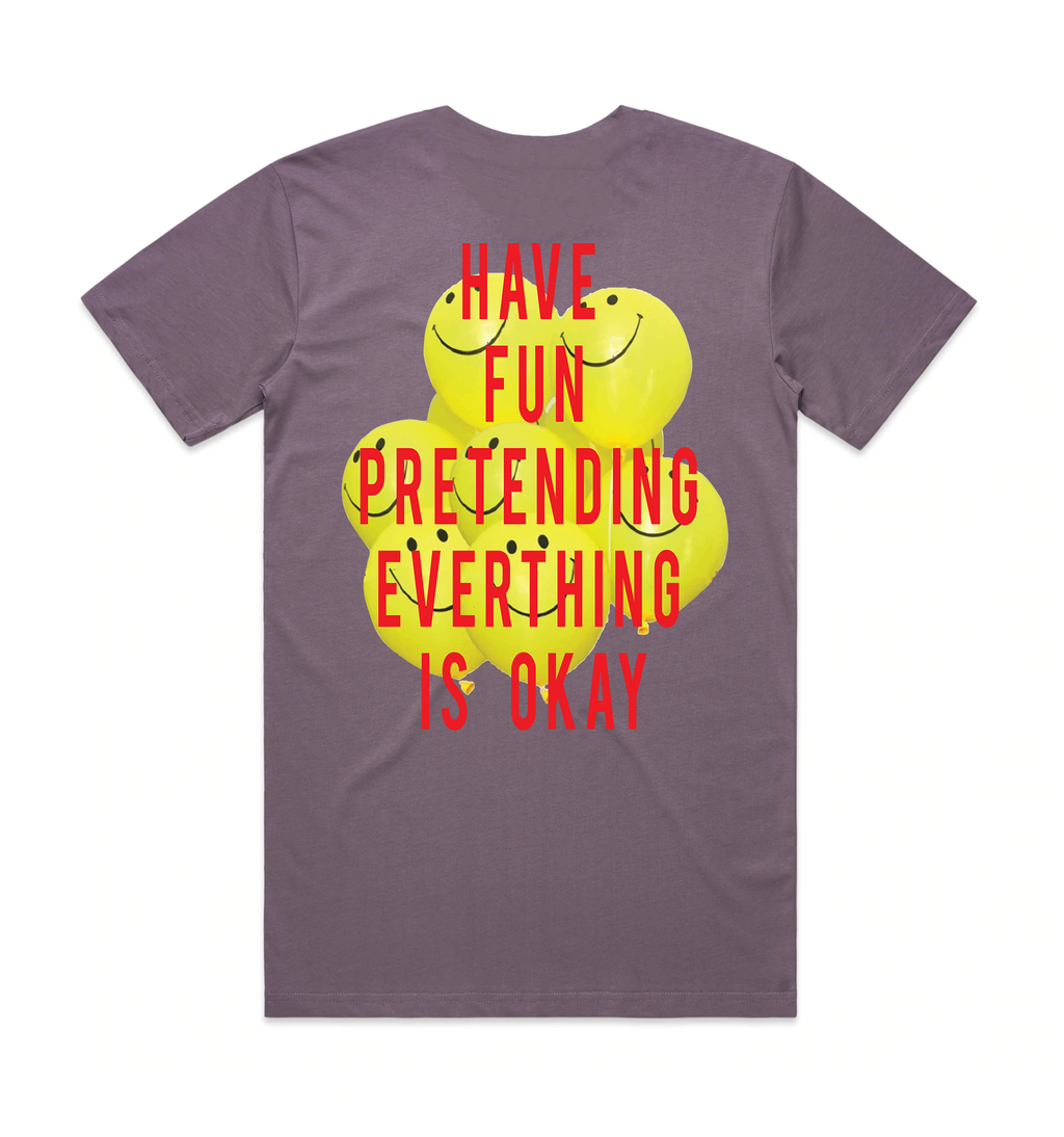 Everything Is Okay Tee - Pale Purple